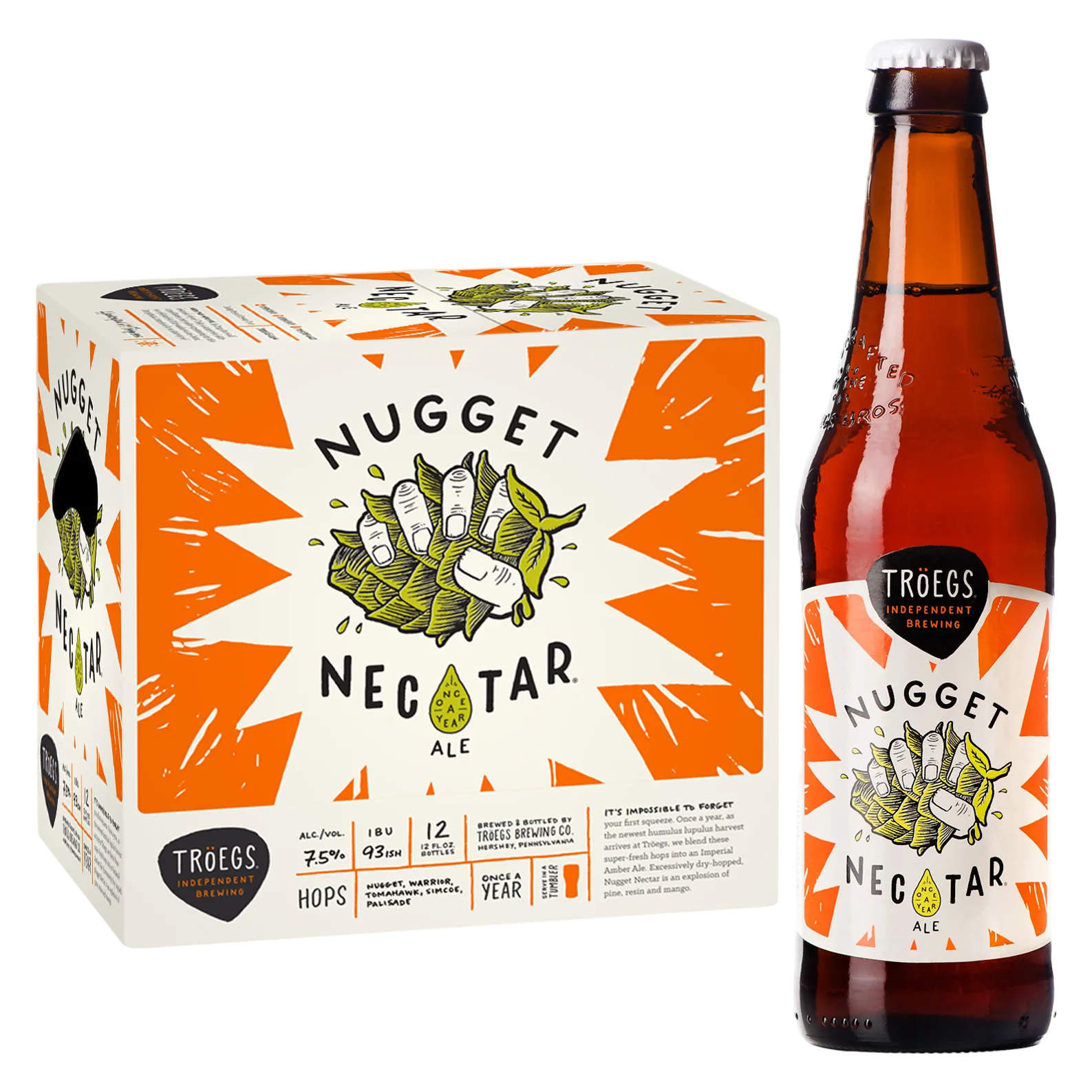 Troegs Nugget Nectar 12 Pk Btl 7.5% ABV