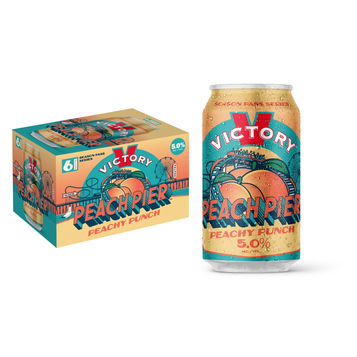 Victory Peach Pier 6pk Can