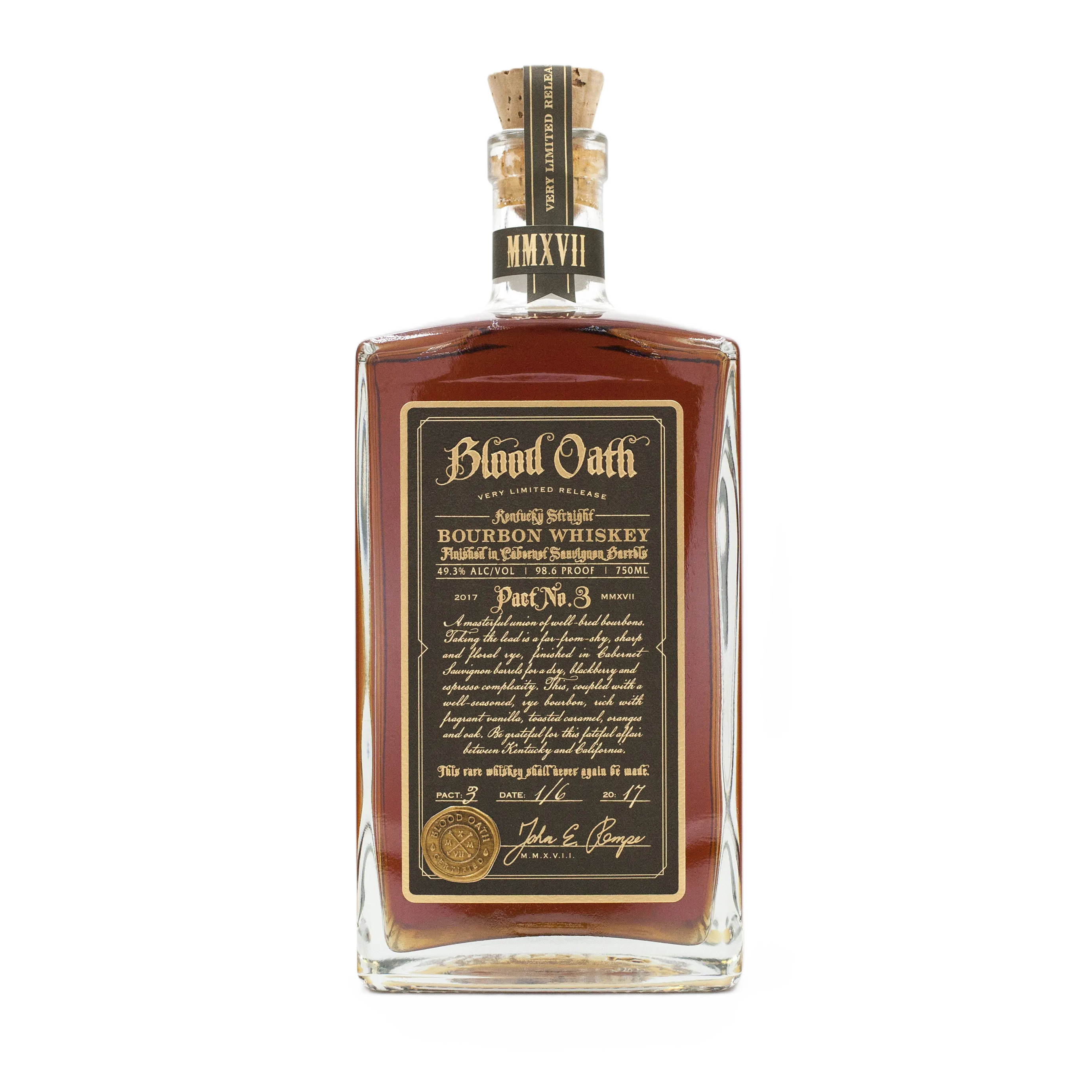 Blood Oath Pact No. 3 Bourbon Whiskey