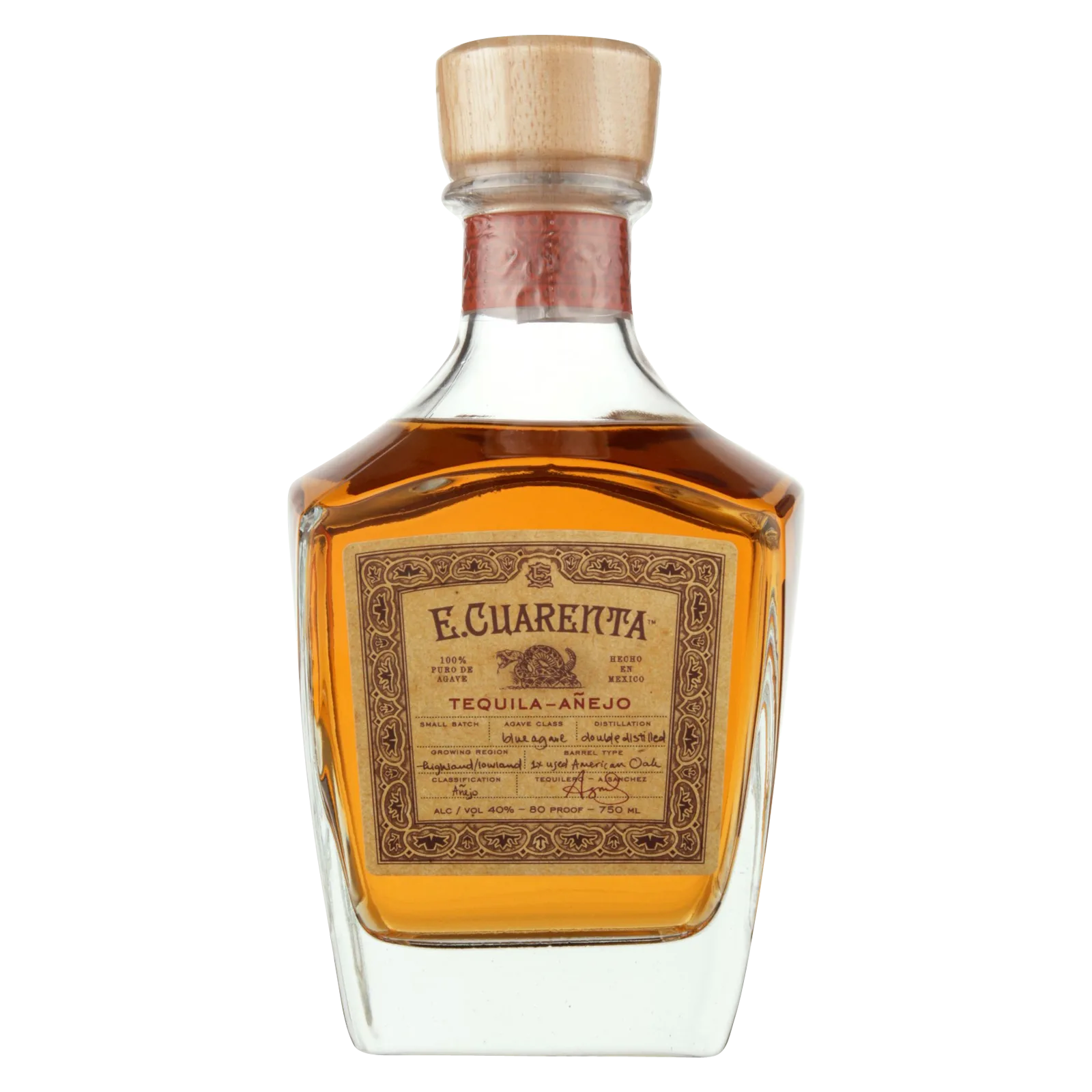 E. Cuarenta Anejo Tequila
