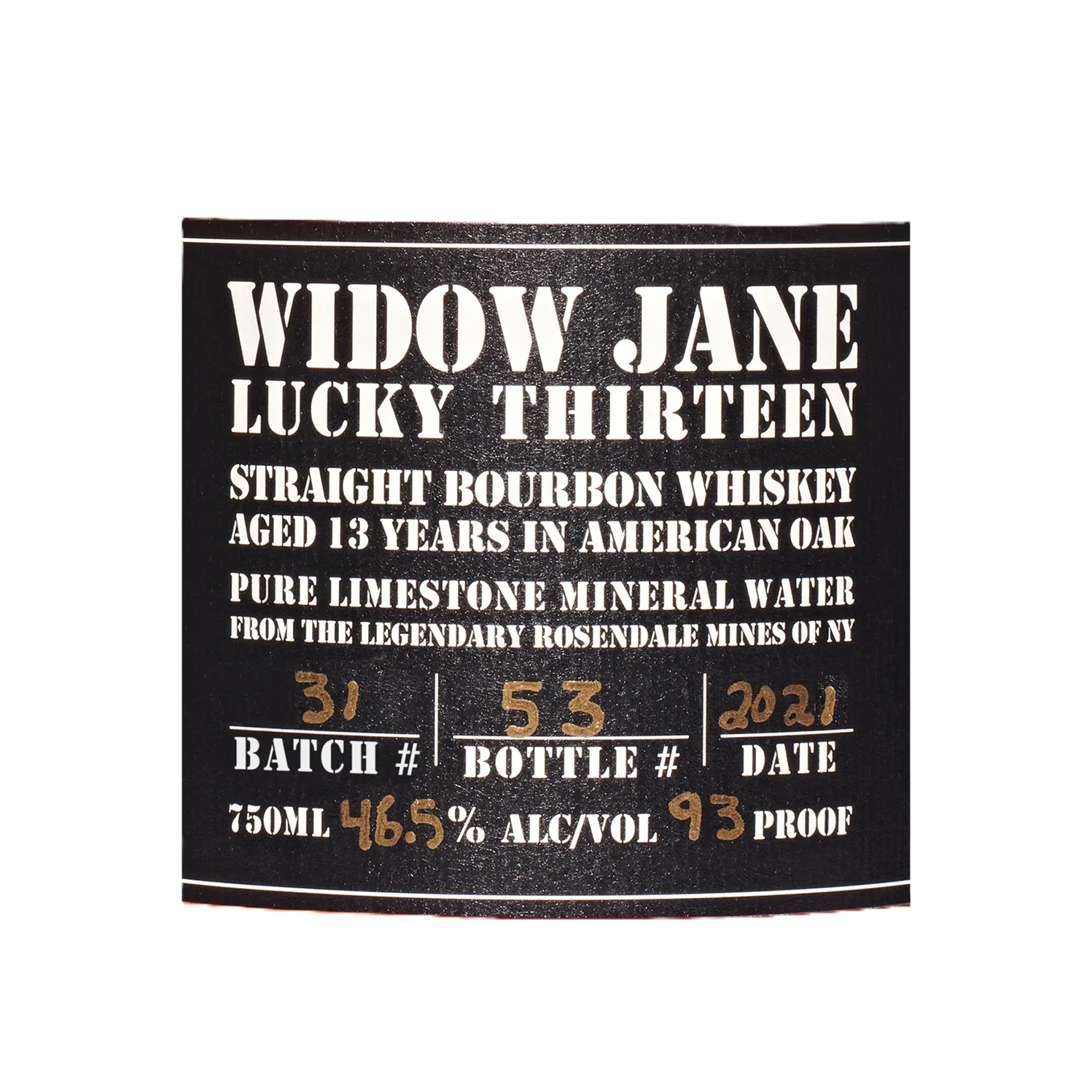 Widow Jane Lucky 13 Bourbon