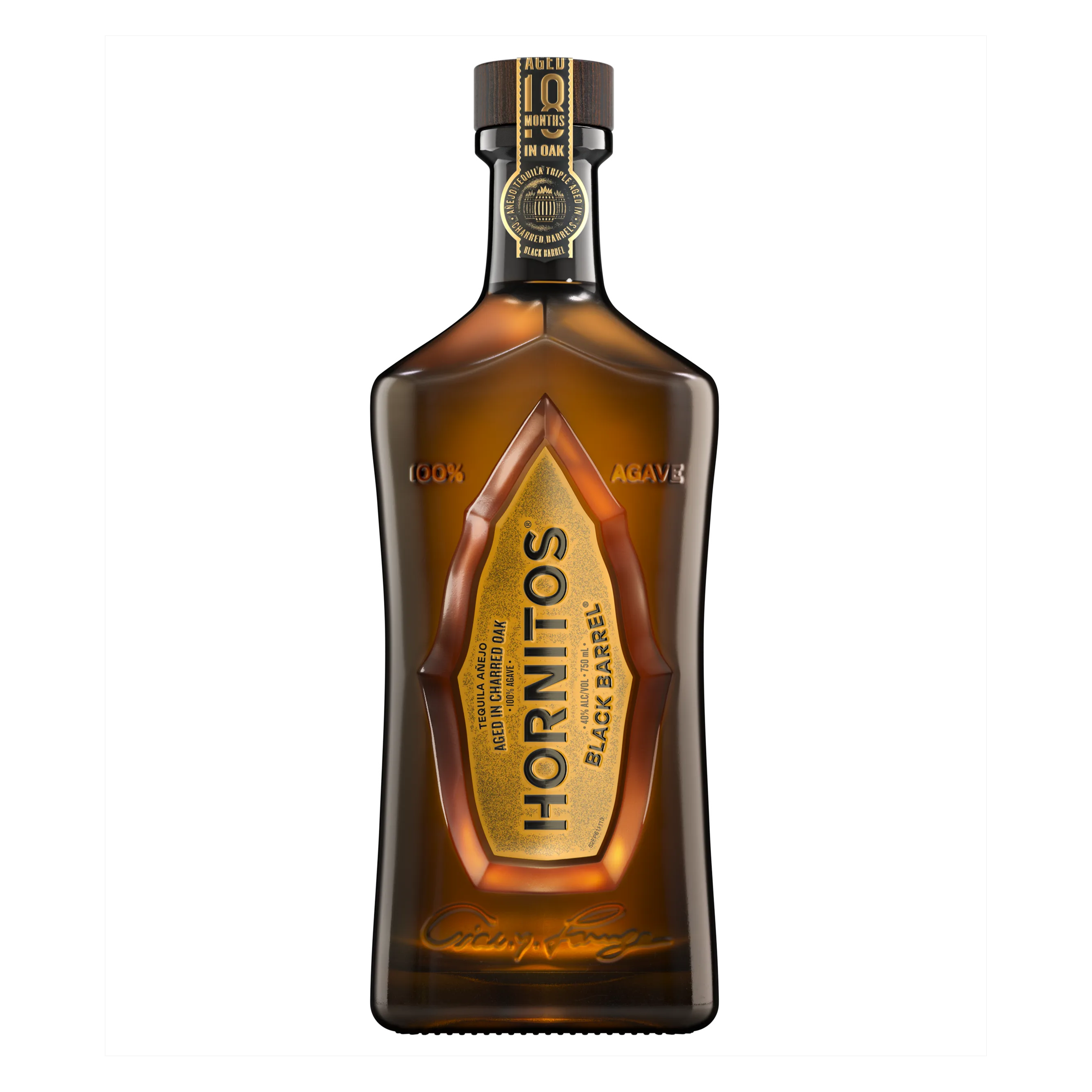 Hornitos Black Barrel Anejo Tequila (80 proof