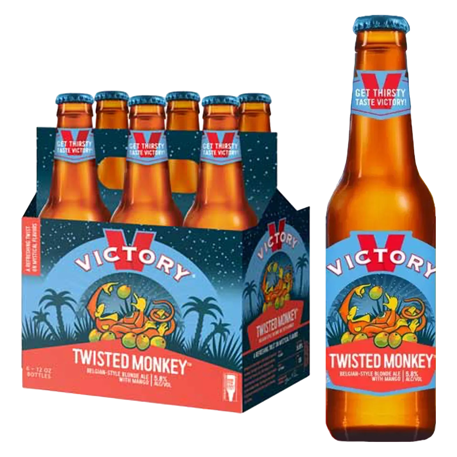 Victory Twisted Monkey 6pk Btl 5.8% ABV