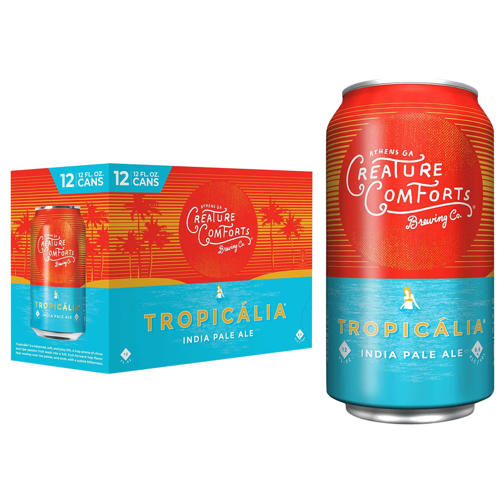 Creature Comforts Brewing Company Tropicalia IPA 12pk Can 6.6% ABV