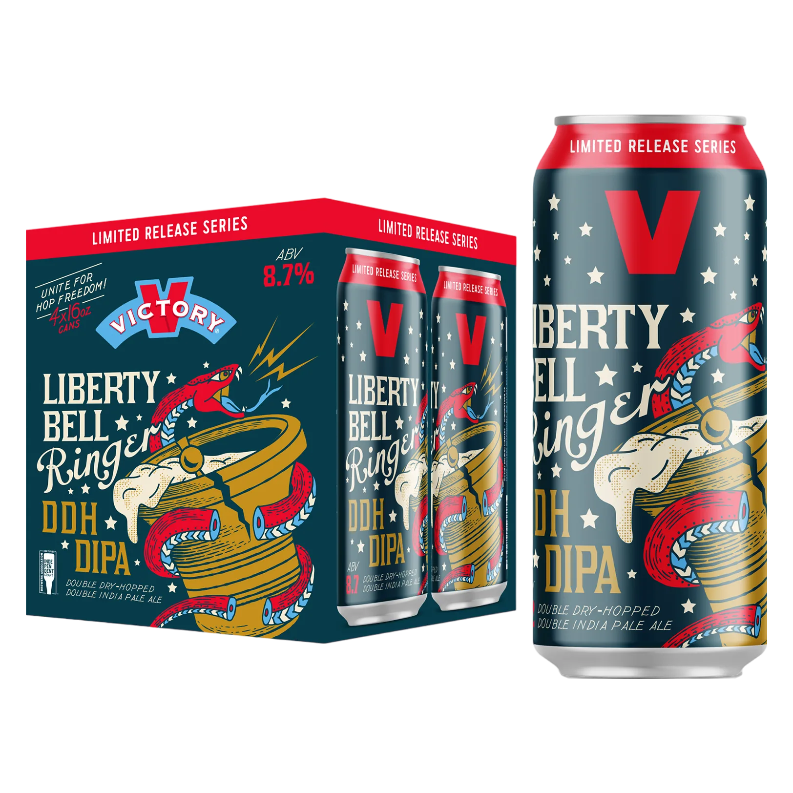 Victory Liberty Bell Ringer 4pk 16oz Can 8.7% ABV