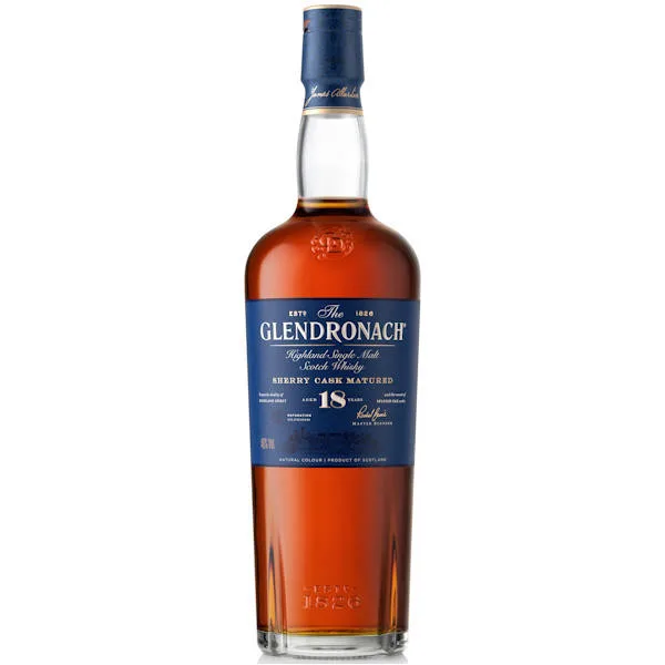 The Glendronach 18 Year Old Sherry Cask Highland Scotch Whiskey 700Ml