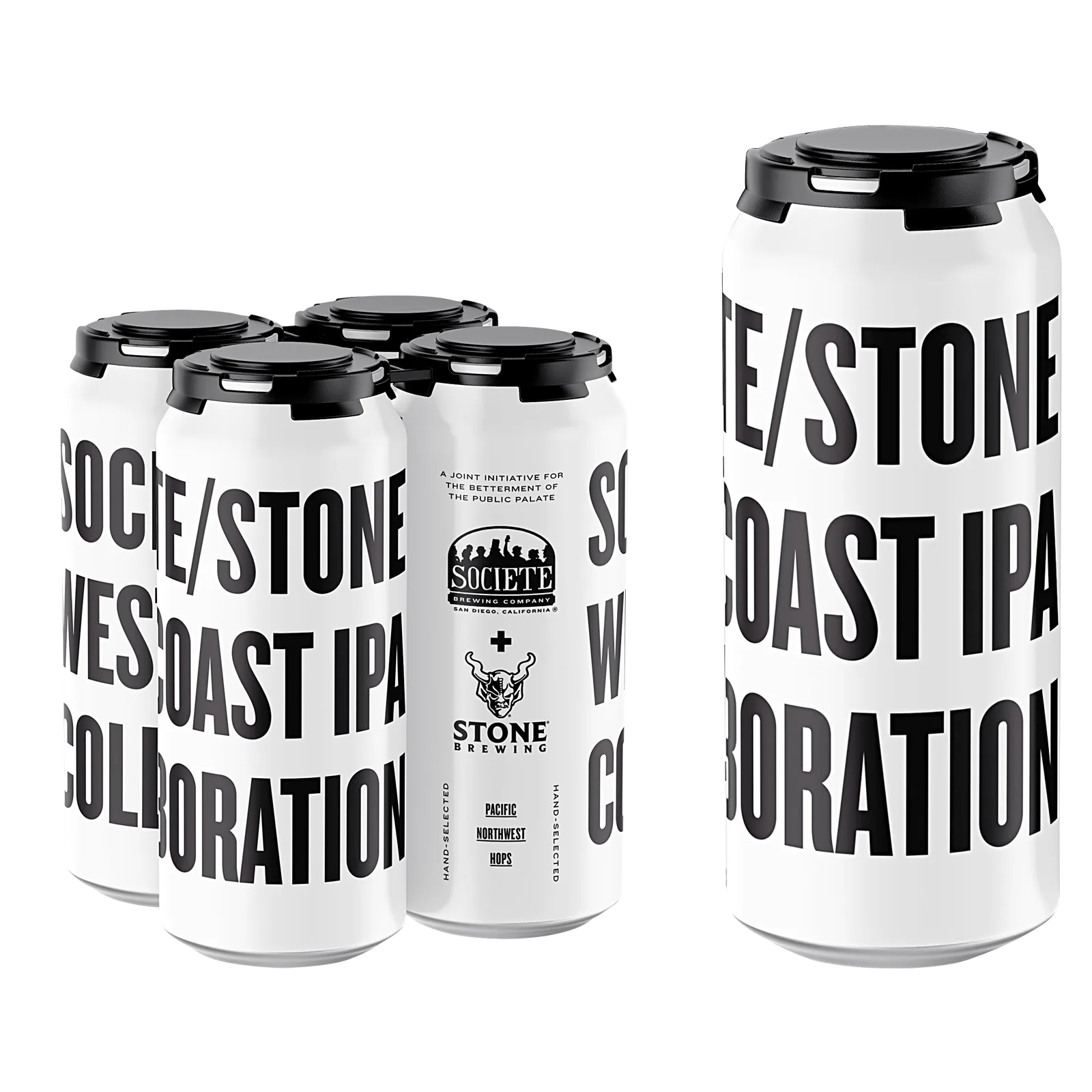Societe Brewing/Stone Brewing West Coast IPA 4pk