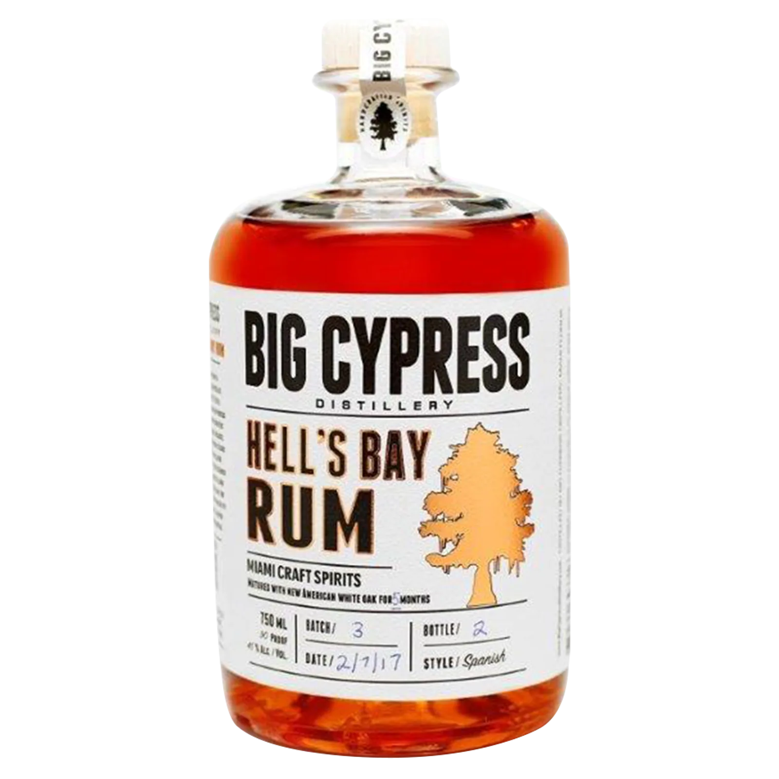 Big Cypress Distillery Hell's Bay Rum(90 Proof