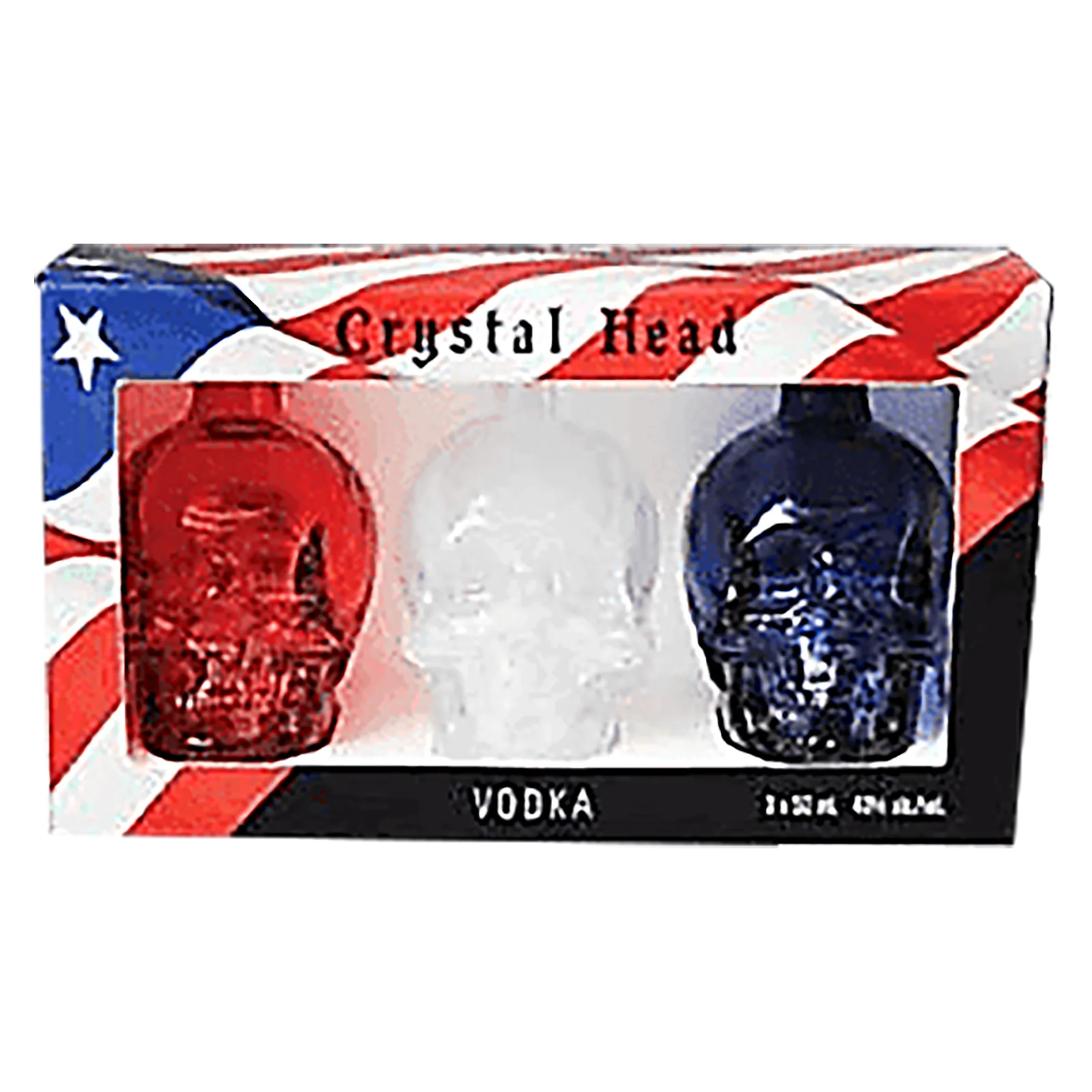 Crystal Head Vodka Red, White and Blue 3pk