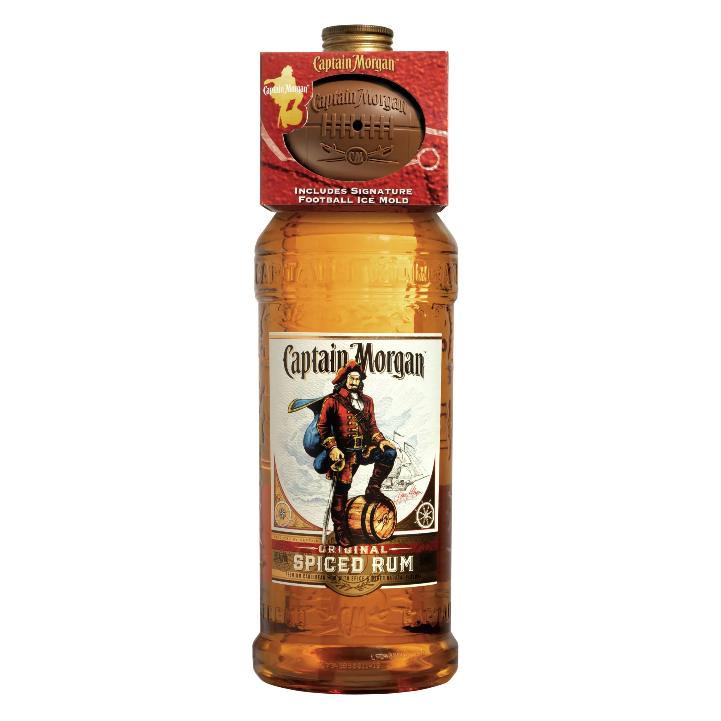 Captain Morgan Spiced Rum Gift Set with Ice Mold