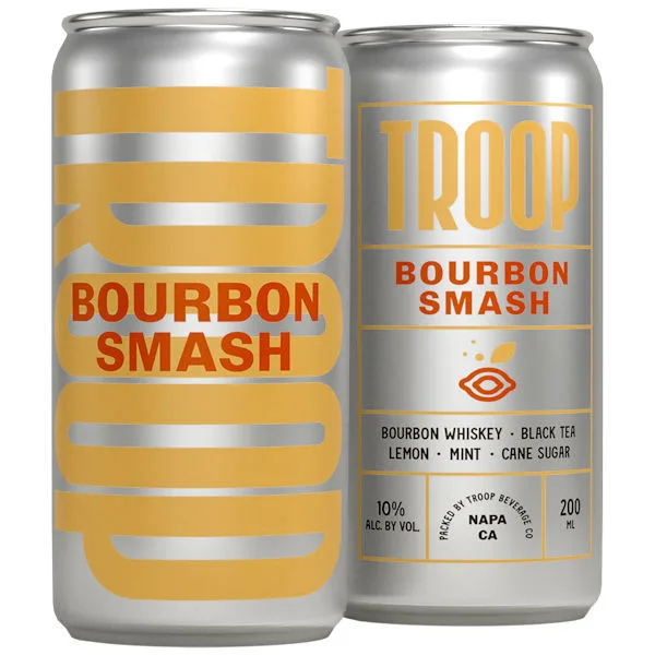 Troop Cocktails Bourbon Smash Ready To Drink 4 Pack 12Oz Cans
