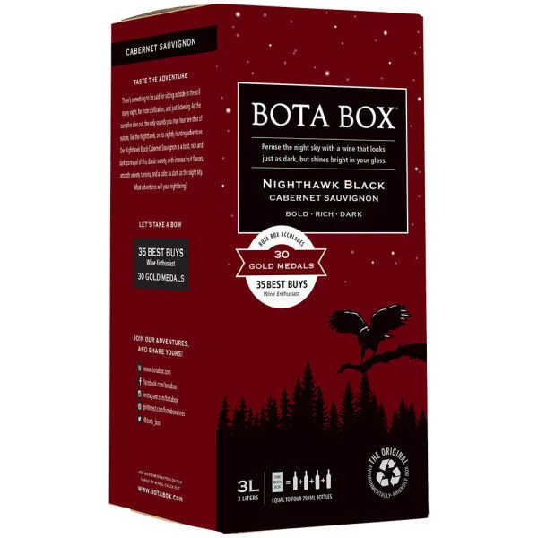 Bota Box Nighthawk Black Cabernet Nv 3L