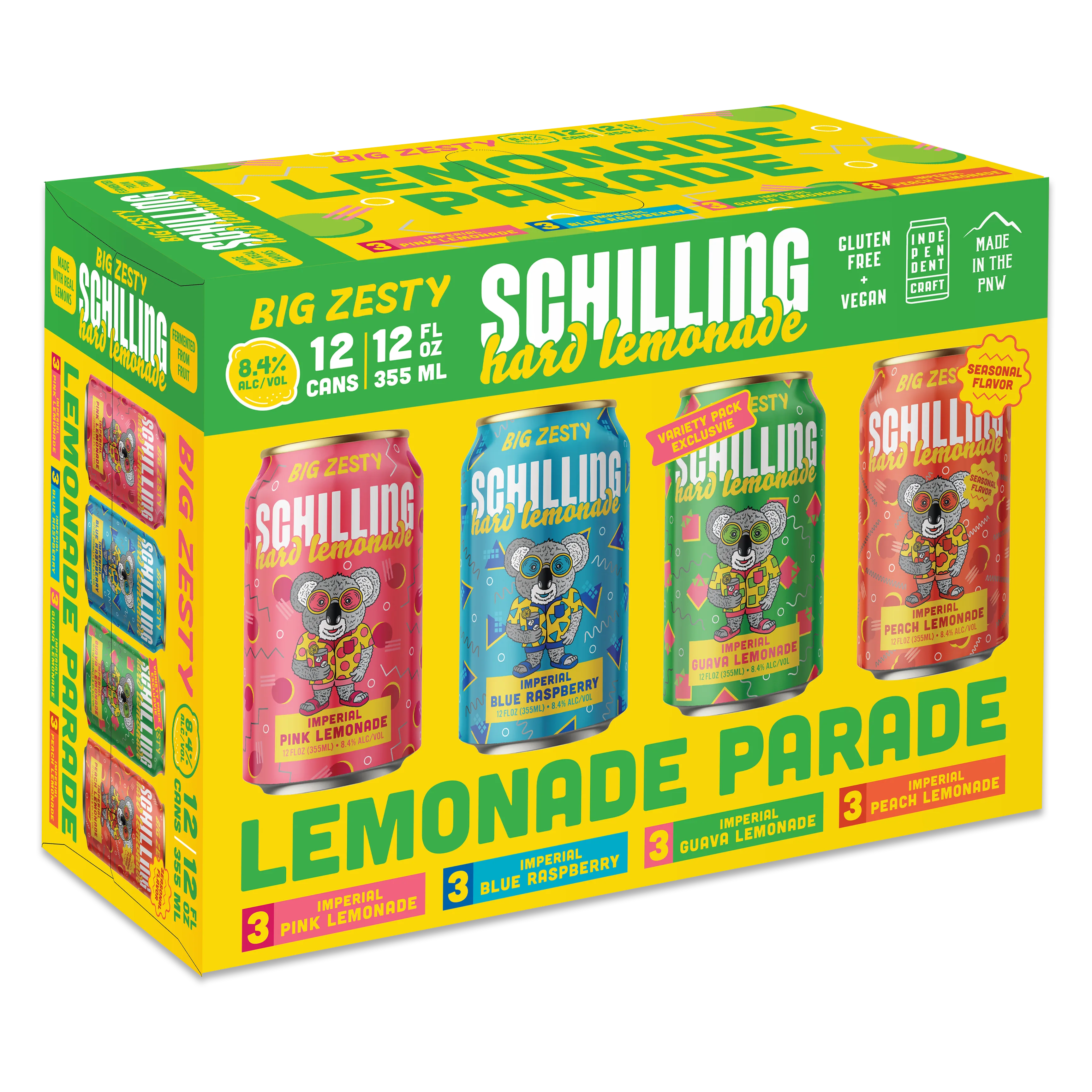 Schilling Imperial Lemonade Variety Pack 12pk 12oz Can