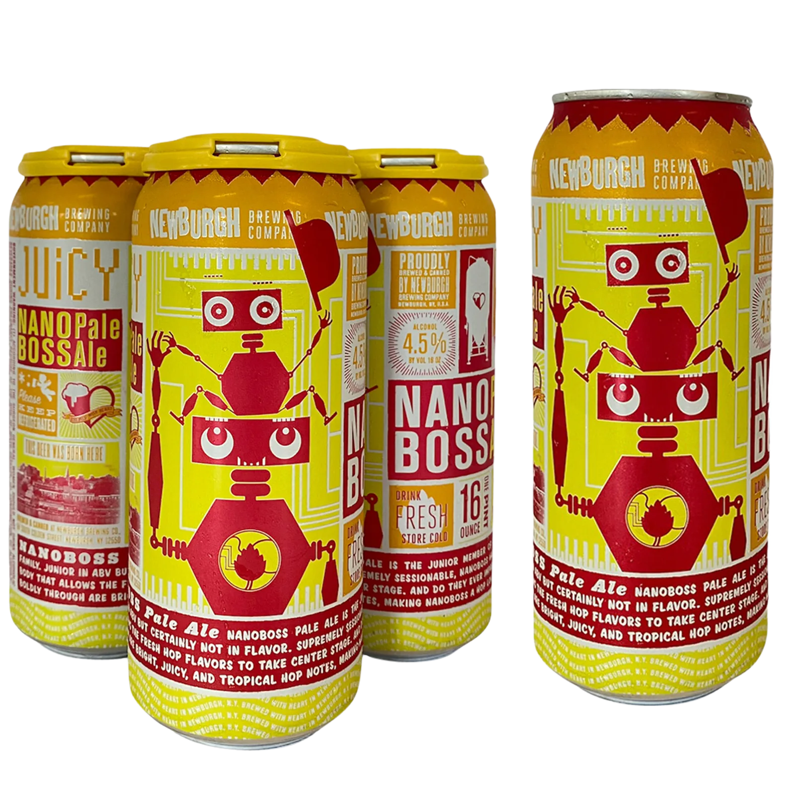 Newburgh Brewing Company NanoBoss Session IPA 4pk 16oz Can 4.5% ABV