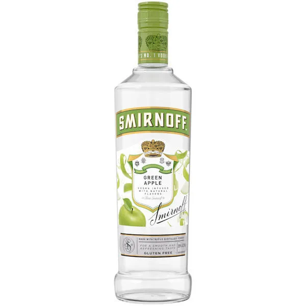 Smirnoff Green Apple Vodka 750Ml
