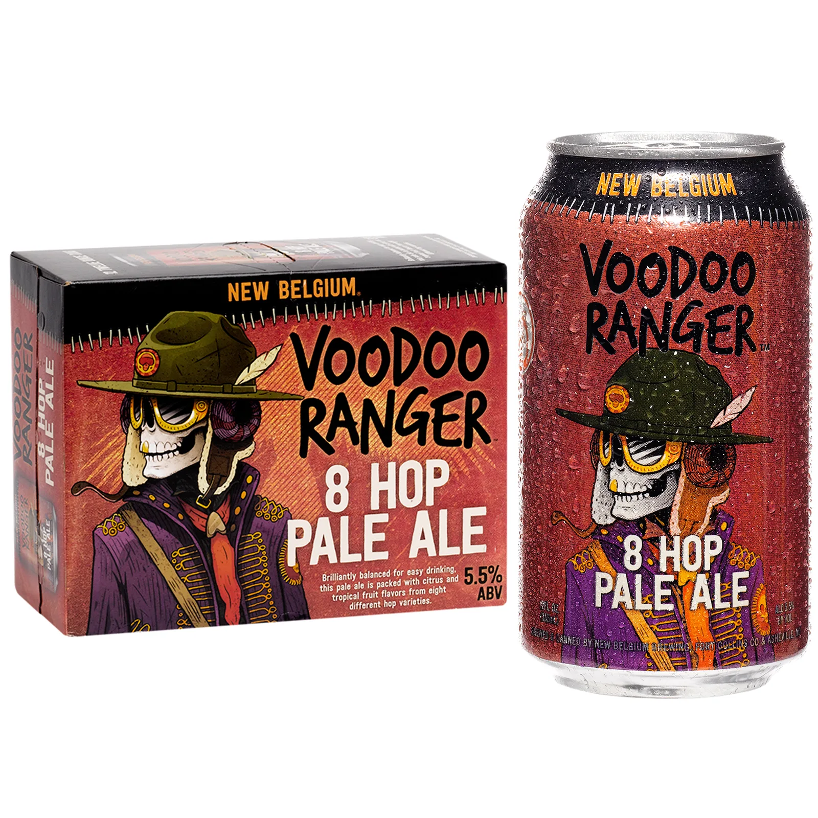 New Belgium Voodoo Ranger 8 Hop Pale Ale 12 Pack Cans