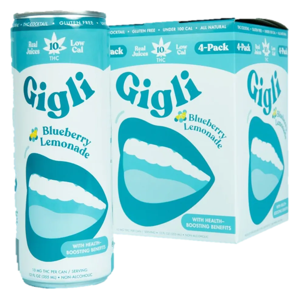 Gigli 10mg THC Blueberry Lemonade 4pk Can- XL