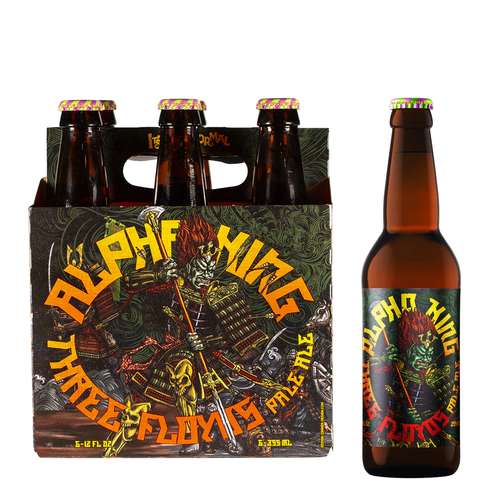 Three Floyds Alpha King Pale Ale 6pk Btl 6.6% ABV