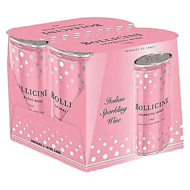 Bollicini Sparkling Rose 4pk 250ml Can