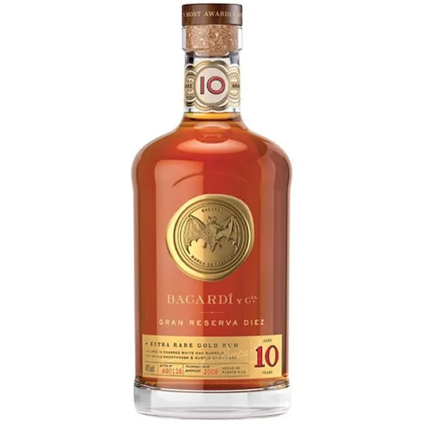 Bacardi Gran Reserva Diez 10 Year Old Rum 750Ml