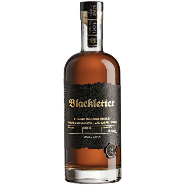 Blackletter Straight Bourbon Whiskey 750Ml
