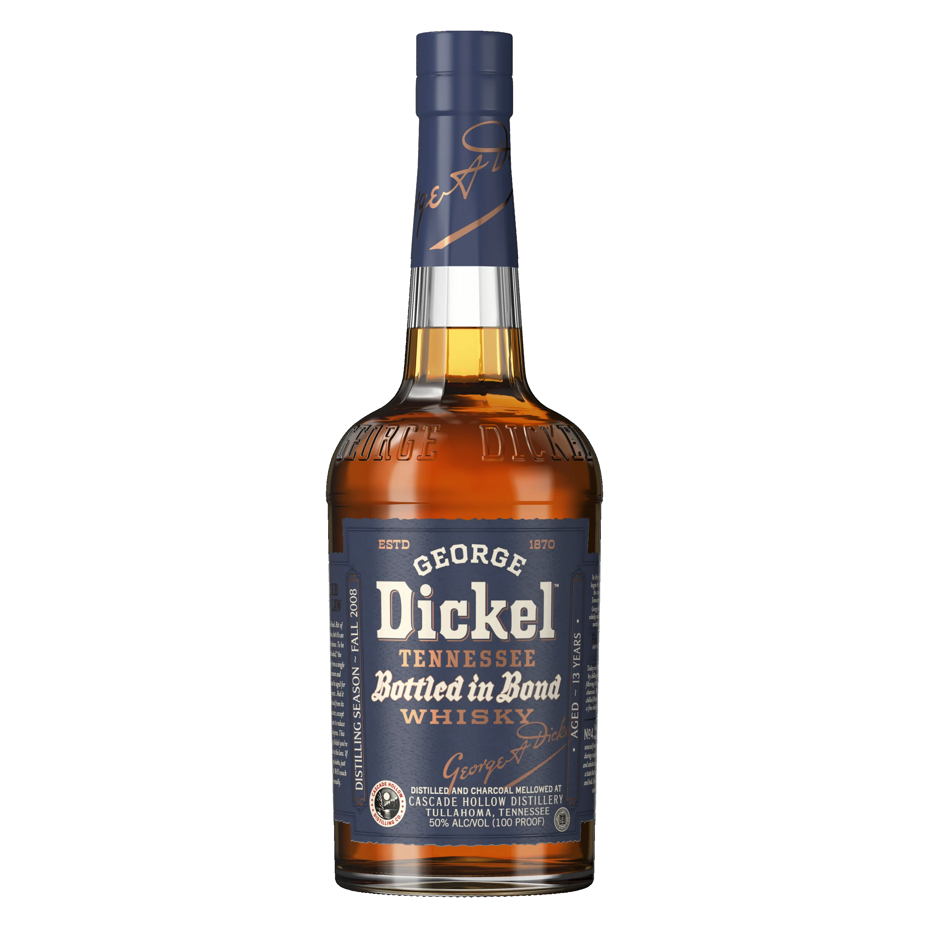 George Dickel Bottled in Bond Tennessee Whisky - Distilling Season Fall 2005