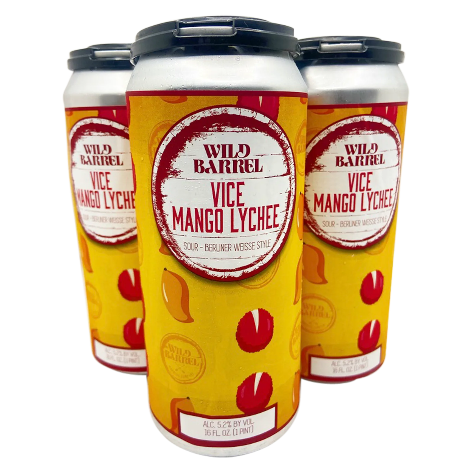 Wild Barrel Brewing Mango Lychee (4PKC 16 OZ
