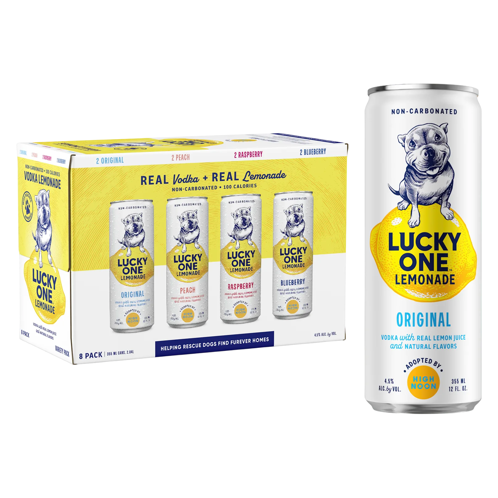 Lucky One Lemonade Variety Pack 8pk 12oz Can