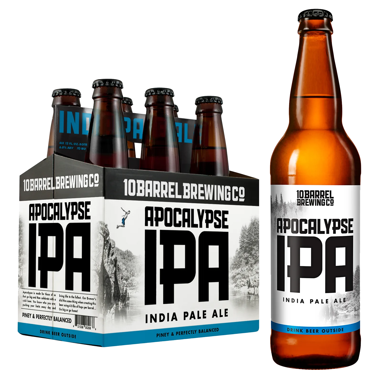 10 Barrel Apocalypse IPA 6pk Bottles 6.8% ABV