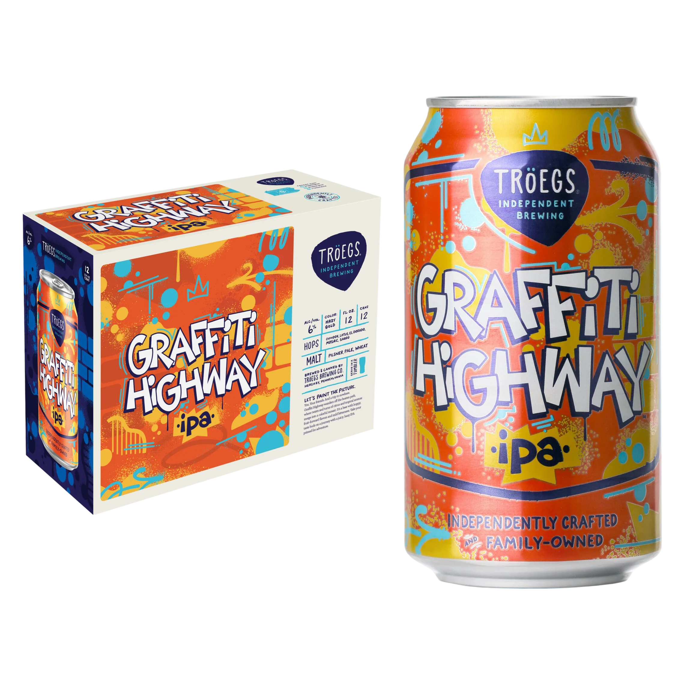 Troegs Graffiti Highway IPA 12pk Can 6.0% ABV