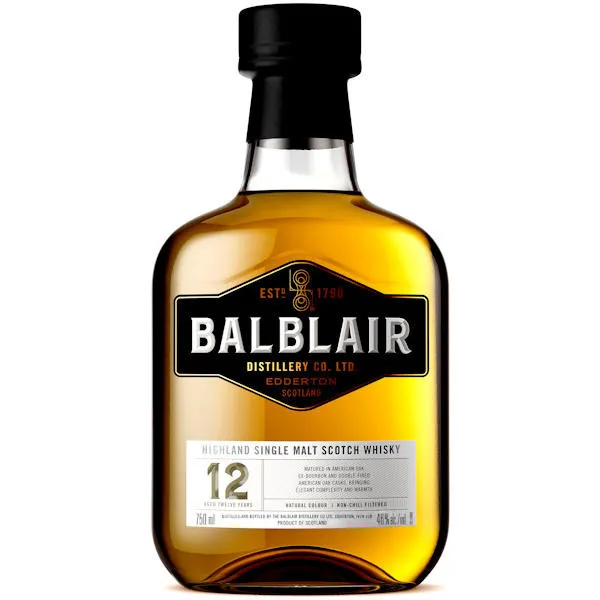 Balblair 12 Year Old Highland Single Malt Scotch 750Ml
