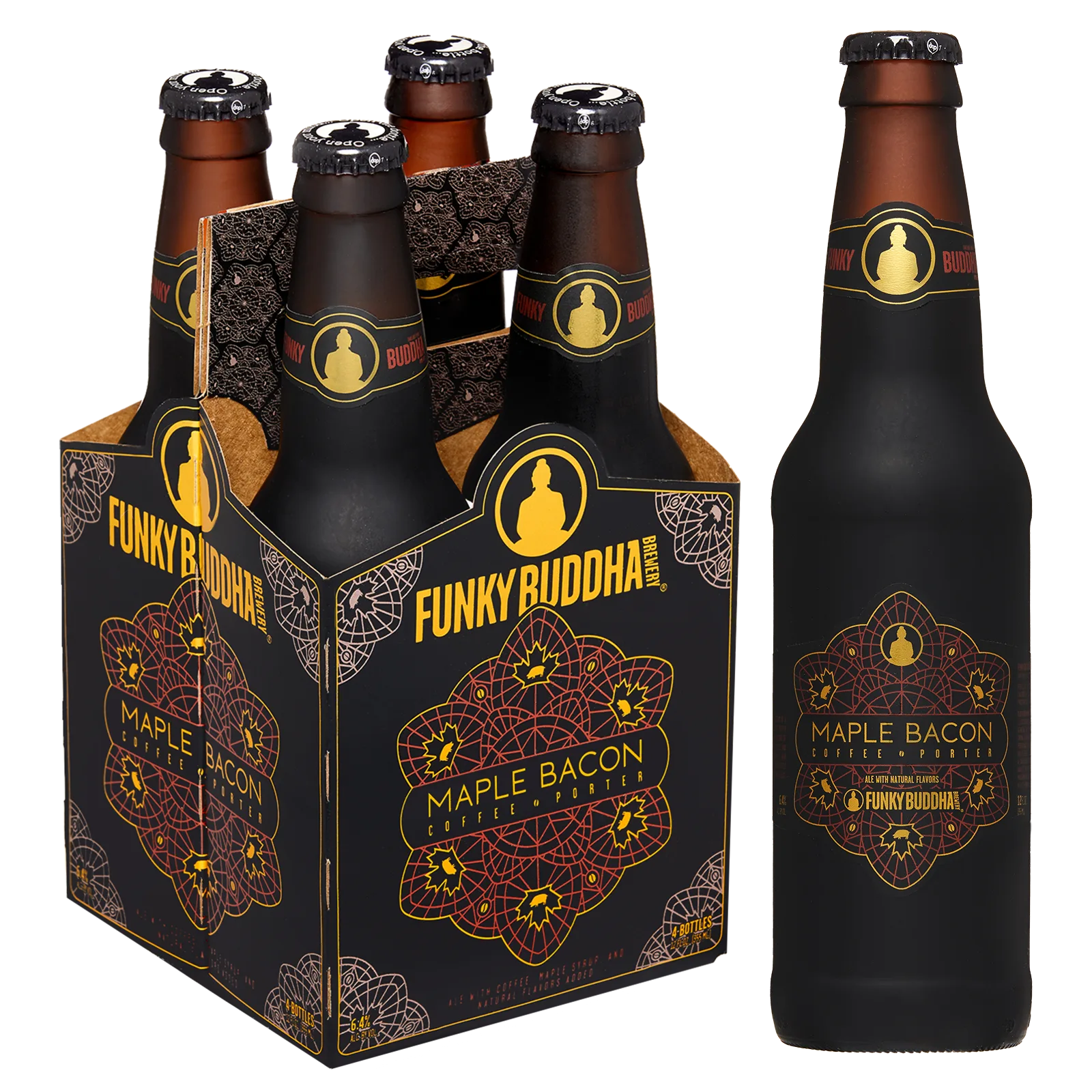 Funky Buddha Maple Bacon Coffee Porter 4pk Btl 6.5%