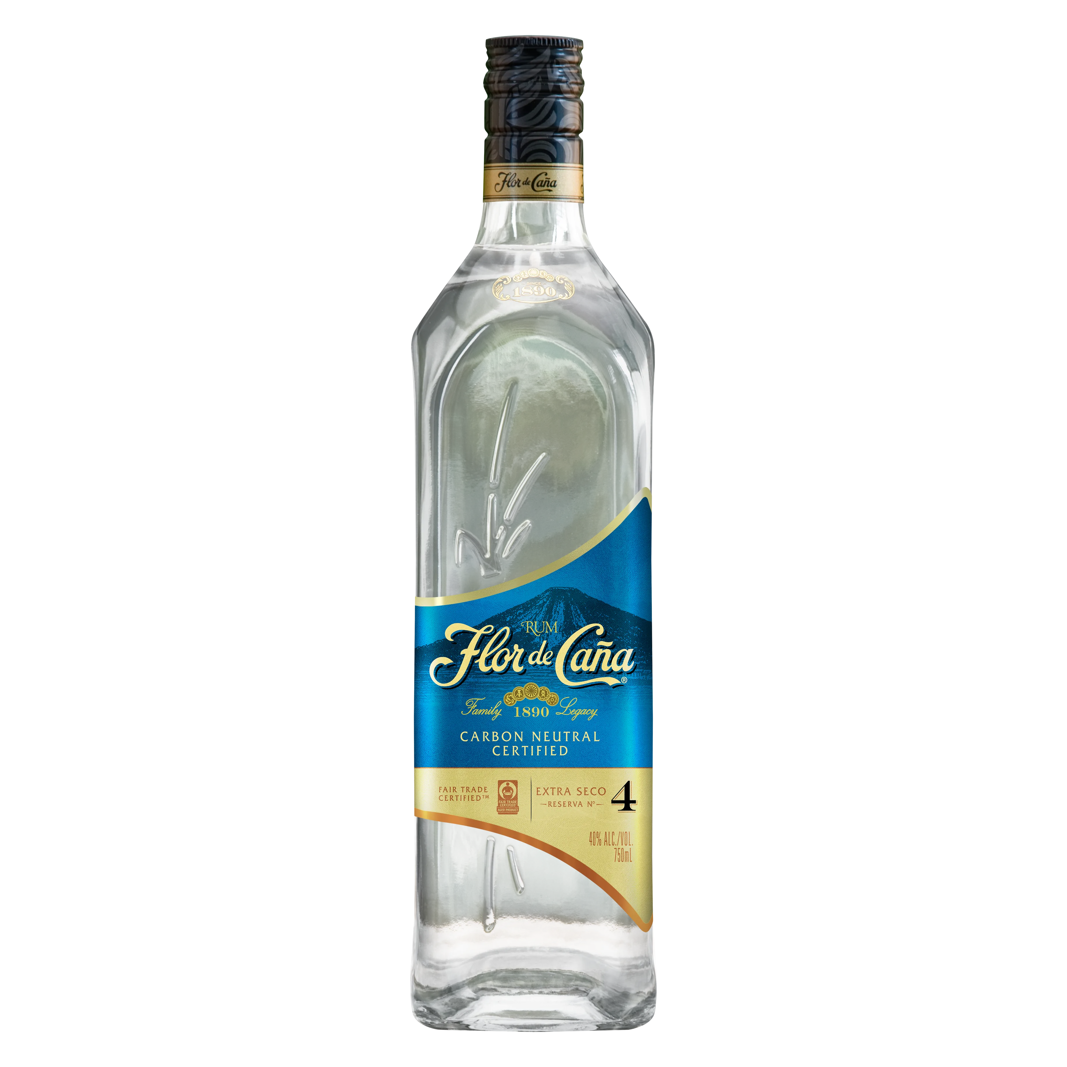 Flor de Cana Extra Seco 4 Year Silver Rum