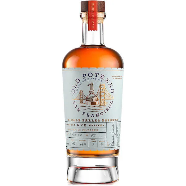 Old Potrero 8 Year Old Single Barrel Reserve Straight Rye Whiskey 700Ml