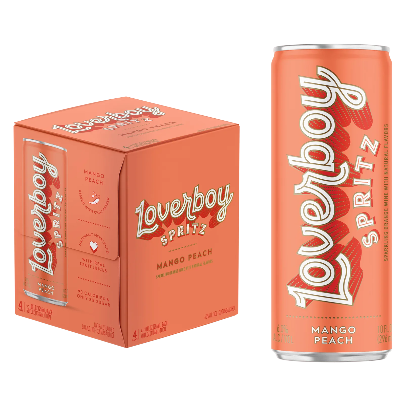 Loverboy Mango Peach Spritz 4pk 250ml Can 6.0% ABV