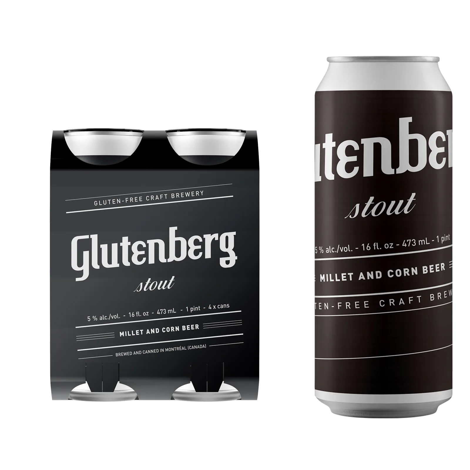 Glutenberg Stout Gluten Free 4pk 16oz Can