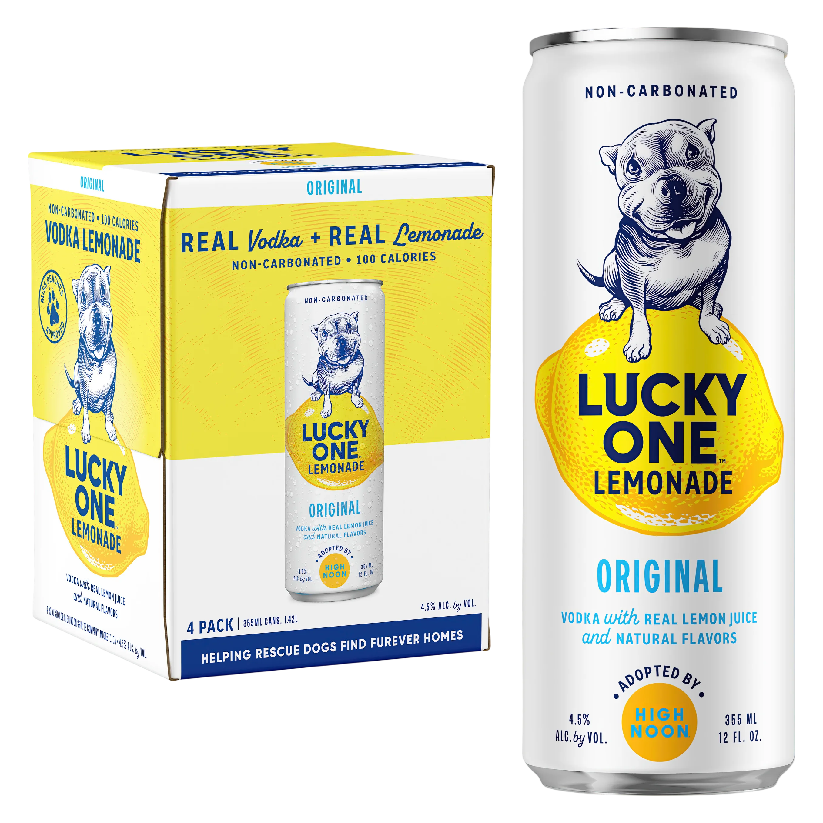 Lucky One Lemonade 4pk 12oz Can