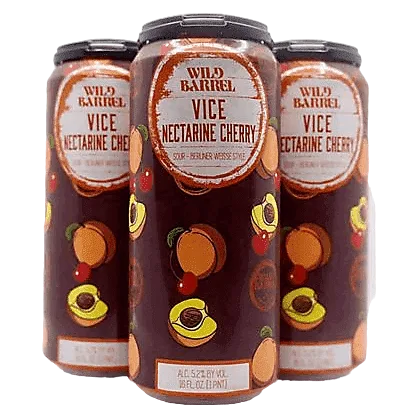 Wild Barrel Brewing Vice Nectarine Cherry 4pk 16oz Can