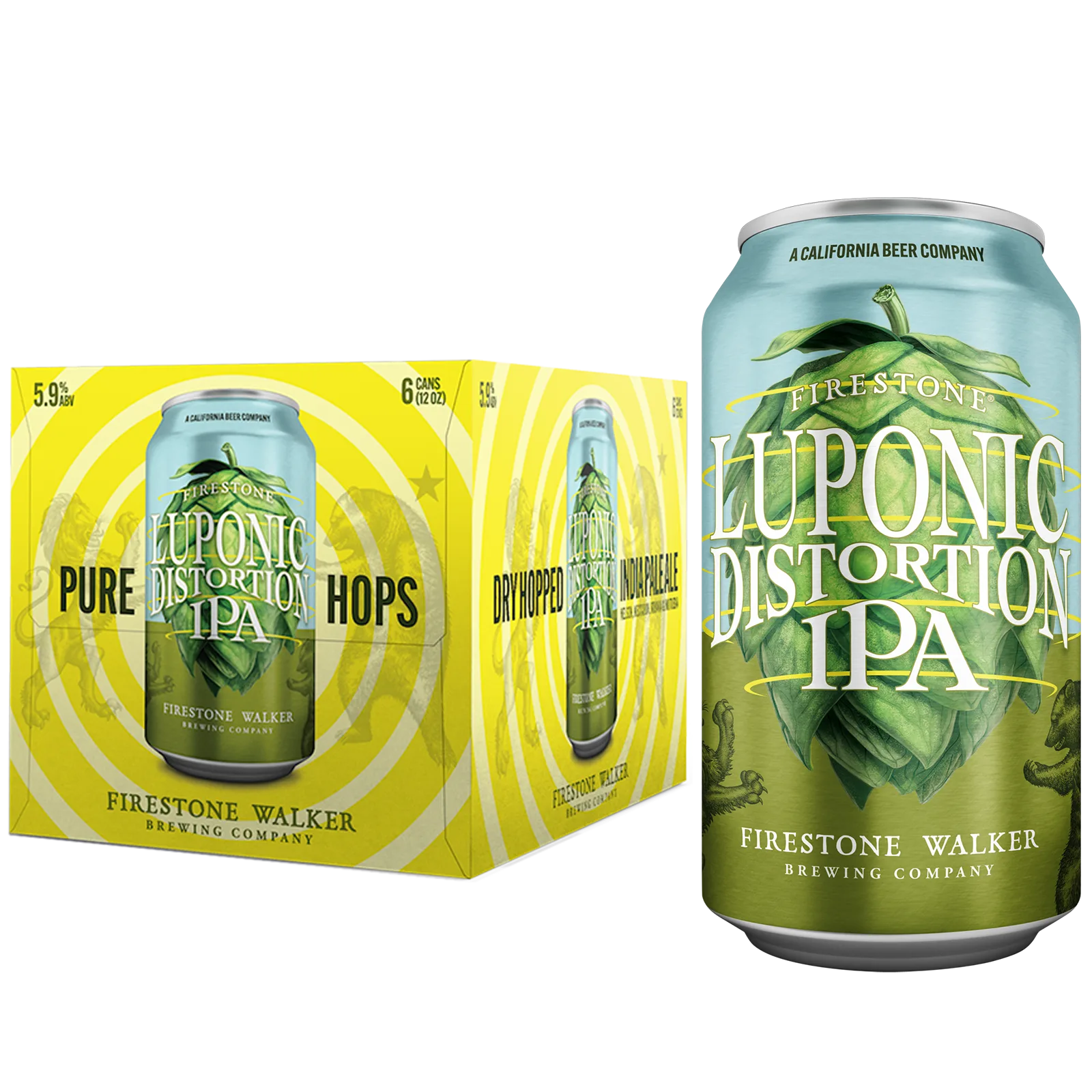 Firestone Luponic Distortion IPA 6pk Can 5.9% ABV
