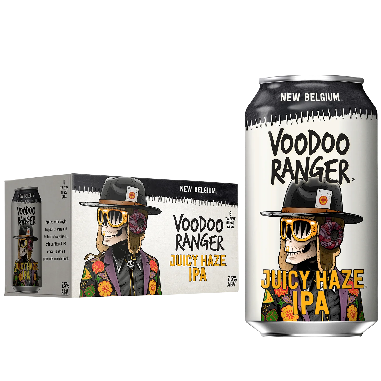 New Belgium Voodoo Ranger Juicy Haze IPA 6pk Can 7.5% ABV