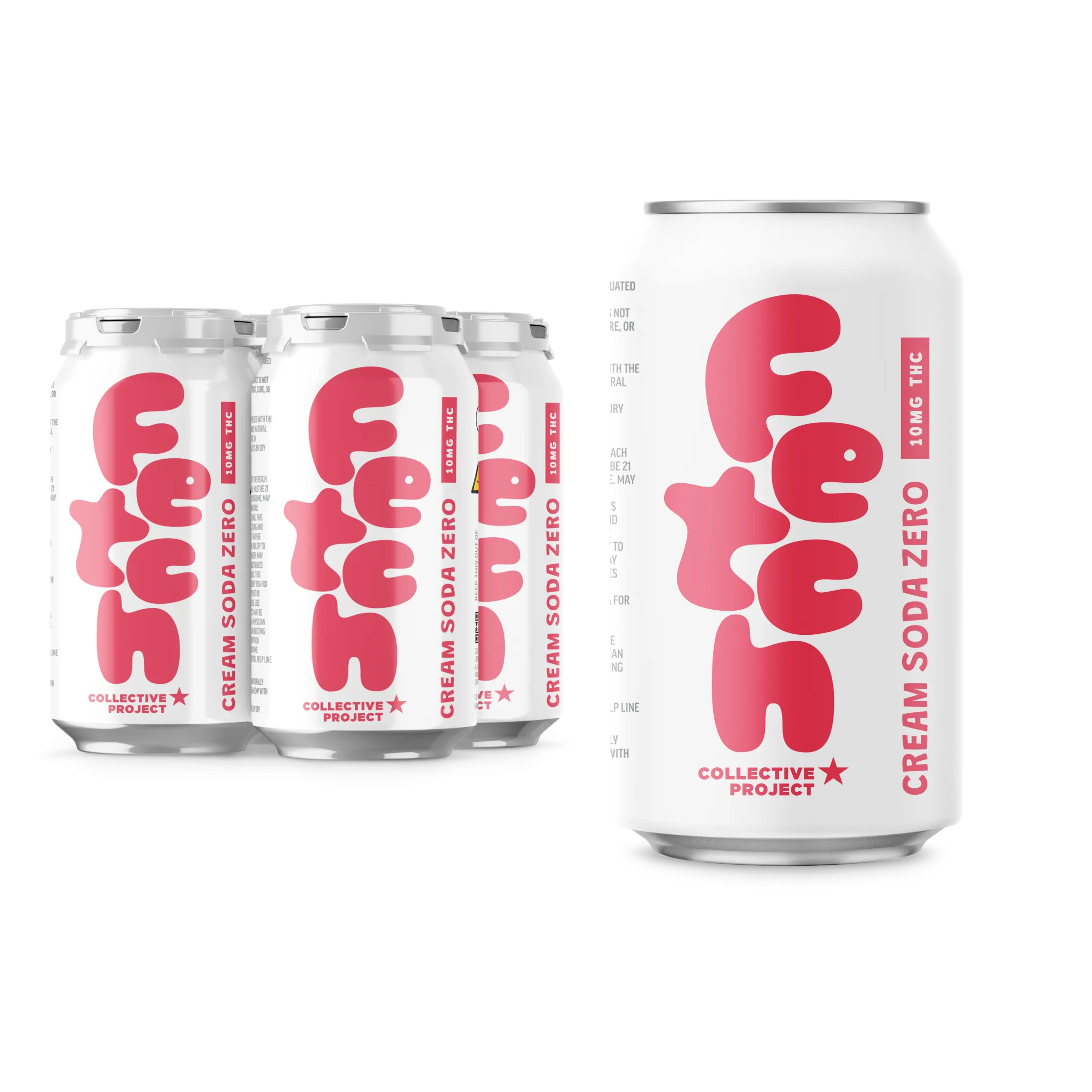 Fetch 10mg THC Cream Soda Zero 10mg 4pk Can