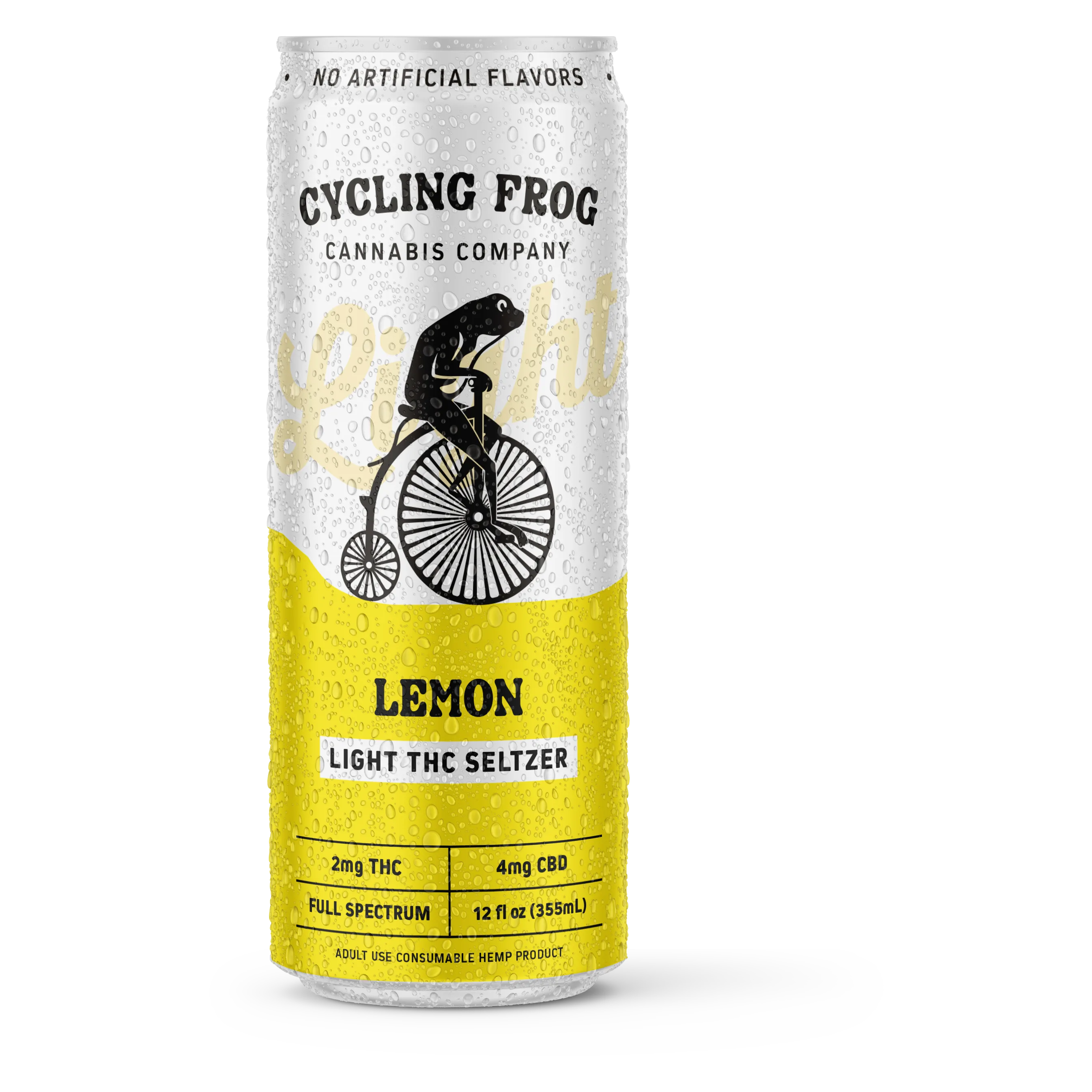 Cycling Frog 2mg THC Lemon Light Seltzer Can
