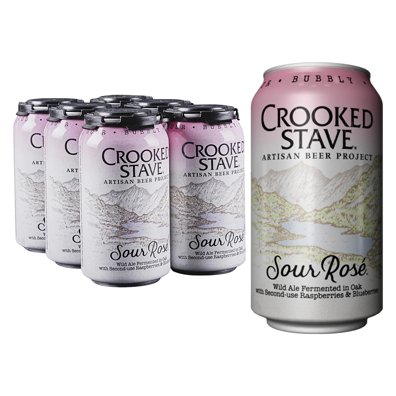 Crooked Stave Sour Rose 6pk Can 4.5% ABV