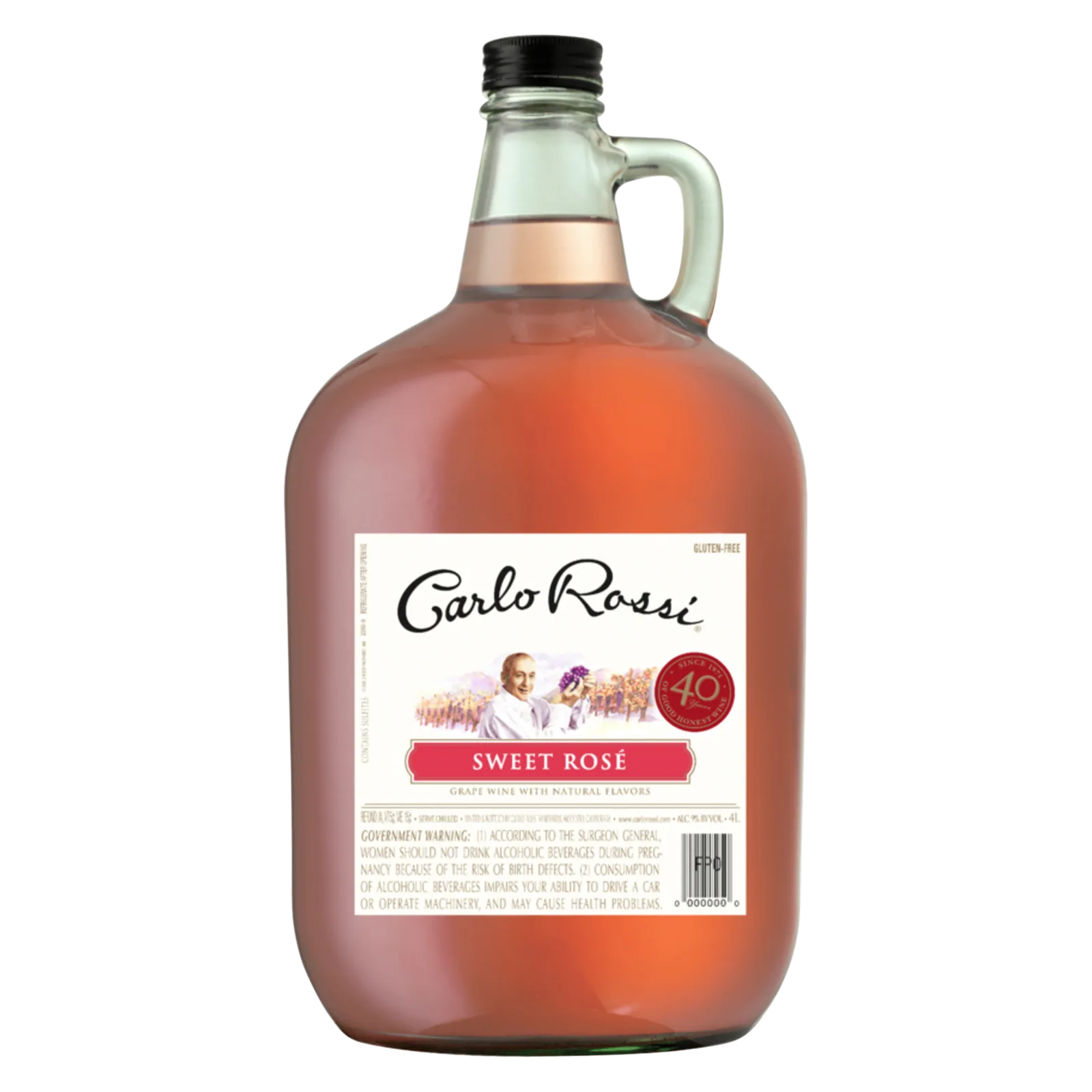 Carlo Rossi Sweet Rose 4L 9% ABV