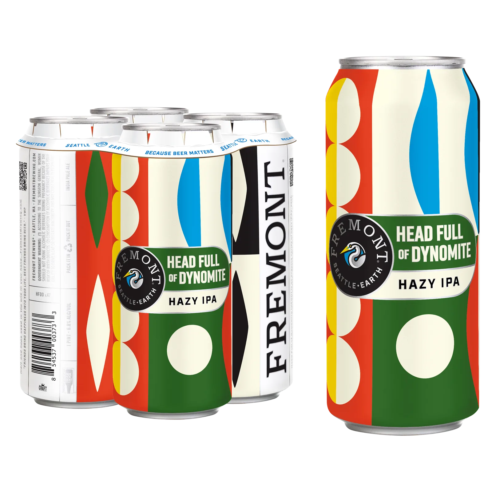 Fremont Brewing Rotating IPA Series - Head Full of Dynomite 4pk 16oz Can