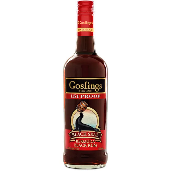 Goslings Black Seal Bermuda Black Rum 151 Proof
