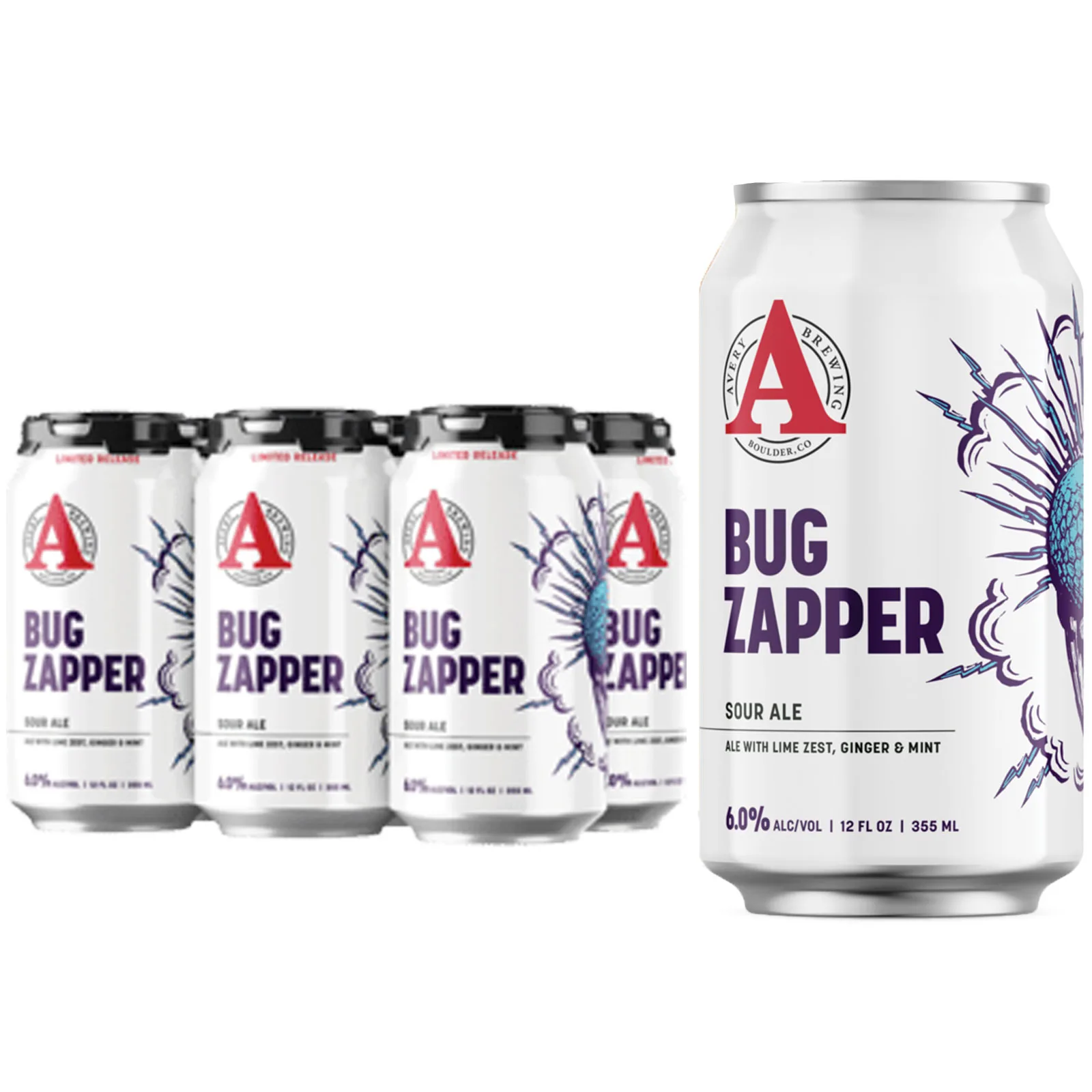 Avery Bug Zapper Sour Ale 6pk Can 6.0% ABV