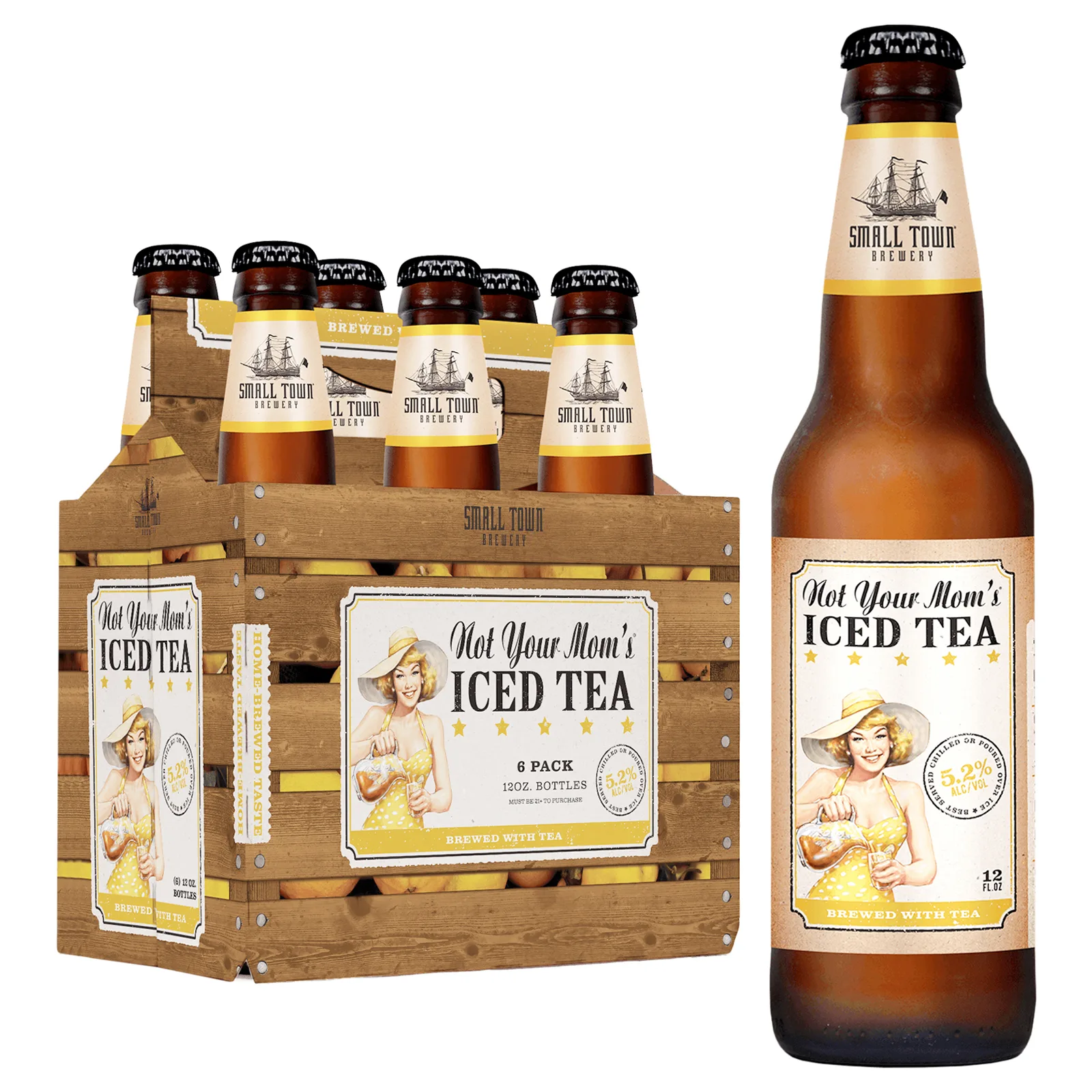 Not Your Mom's Iced Tea 6 Pack Bottles 12 oz