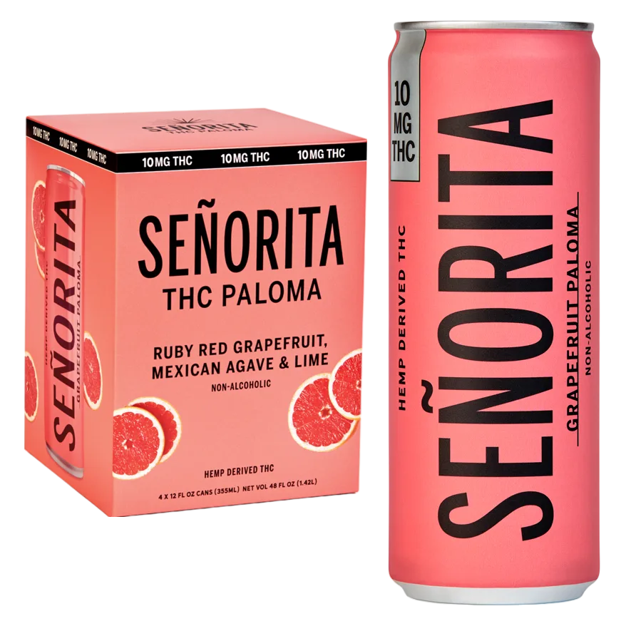 Senorita 10mg THC Grapefruit Paloma 4pk Can