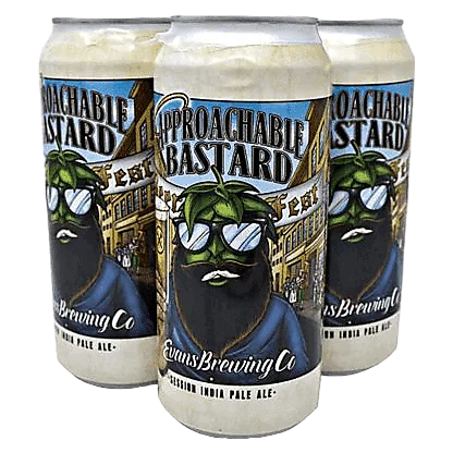 Evans Brewing Approachable Bastard Session IPA 4pk 16oz Can